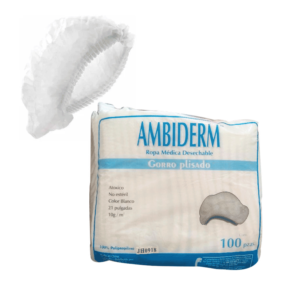 GORRO PLIS.AMBIDERM 100PZA.