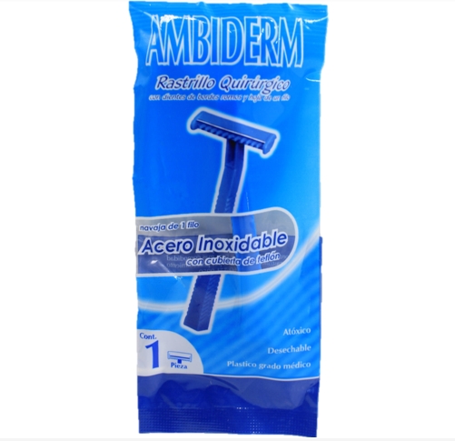 RASTRILLO AMBIDERM N/ESTERIL UN FILO 1PZA.
