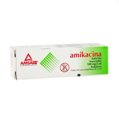 AMIKACINA AMSA 100MG.INYEC.1AMP.