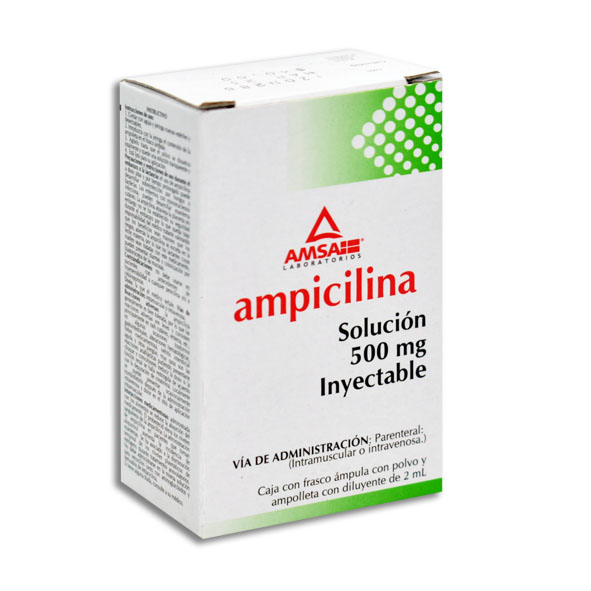 AMPICILINA AMSA 500MG.INYEC.1AMP.
