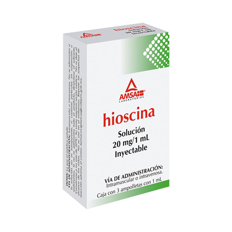 HIOSCINA AMSA 20MG.3AMP.