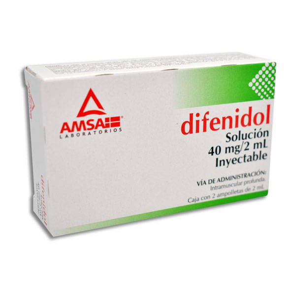 DIFENIDOL AMSA 40MG.INY.2AMP.
