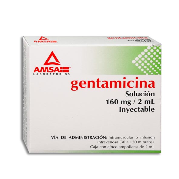GENTAMICINA AMSA 160MG.INY.C/5AMP.