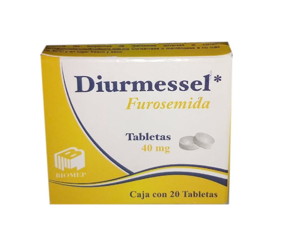 FUROSEMIDA DIURMESSEL 40MG.C/20TAB