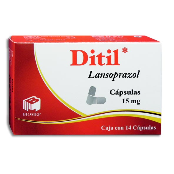 LANSOPRAZOL DITIL 15MG.14CAP.