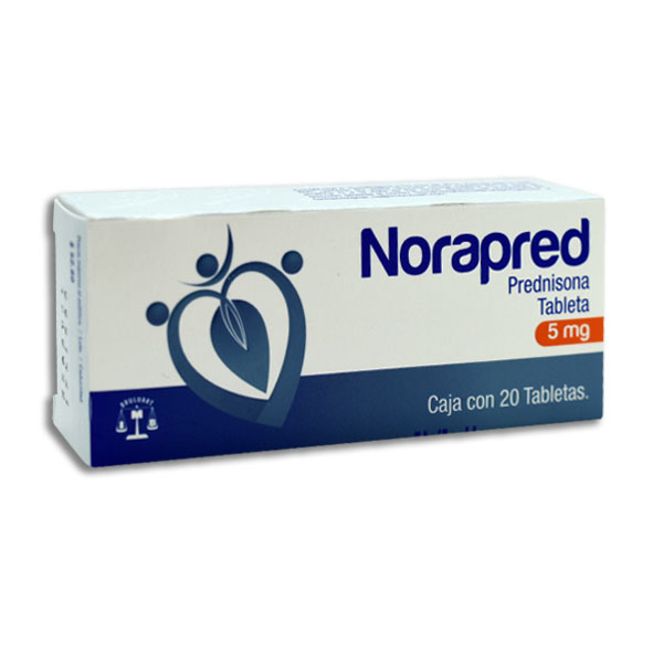 PREDNISONA NORAPRED 5MG.20TAB.