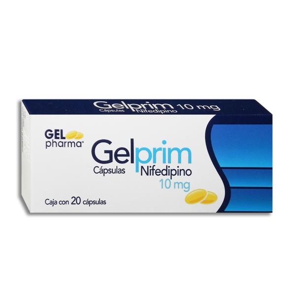 NIFEDIPINO GELPRIM 10MG.C/20CAP.