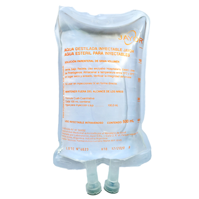 AGUA INYECTABLE ALPHA FRESENIUS C/500ML.