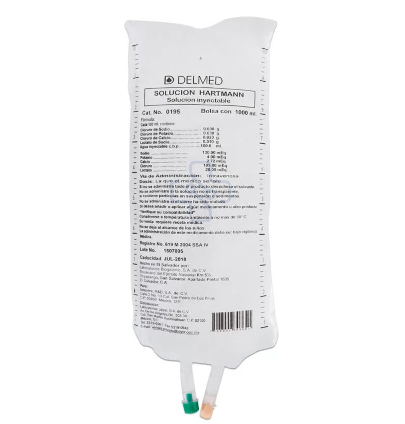 SOLUCION HARTMAN DELMED C/1LT.