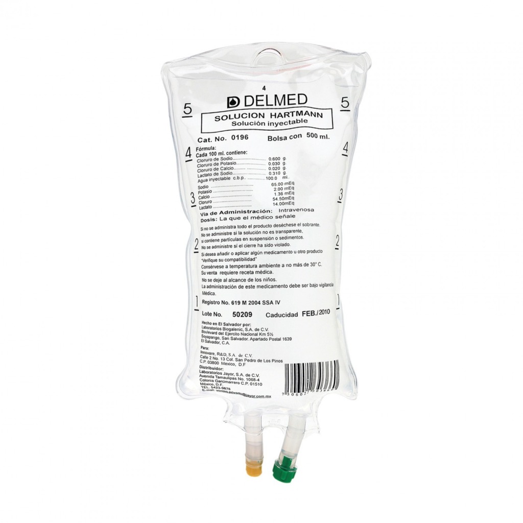 SOLUCION HARTMAN DELMED 500ML.