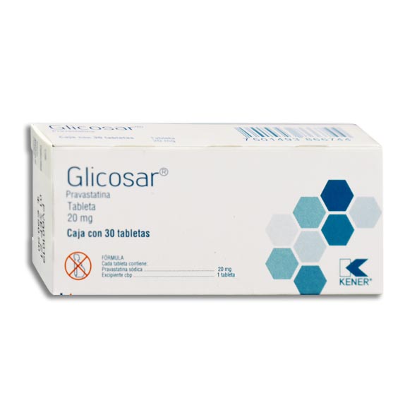 PRAVASTATINA GLICOSAR 20MG.30TAB.