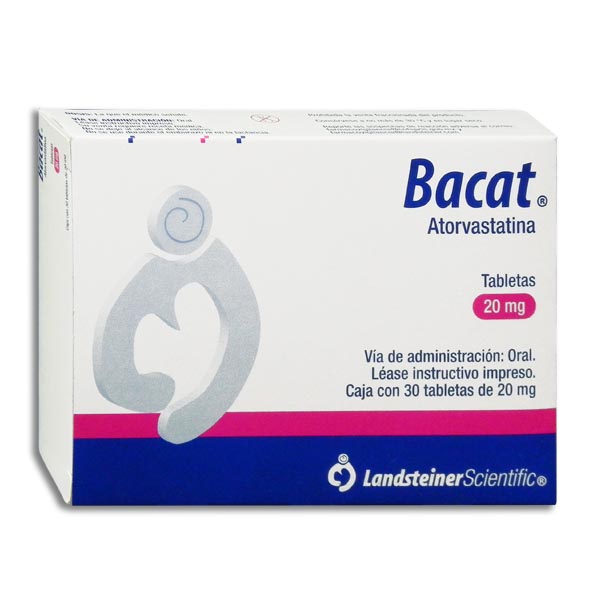 ATORVASTATINA BACAT 20MG.C/30TAB.