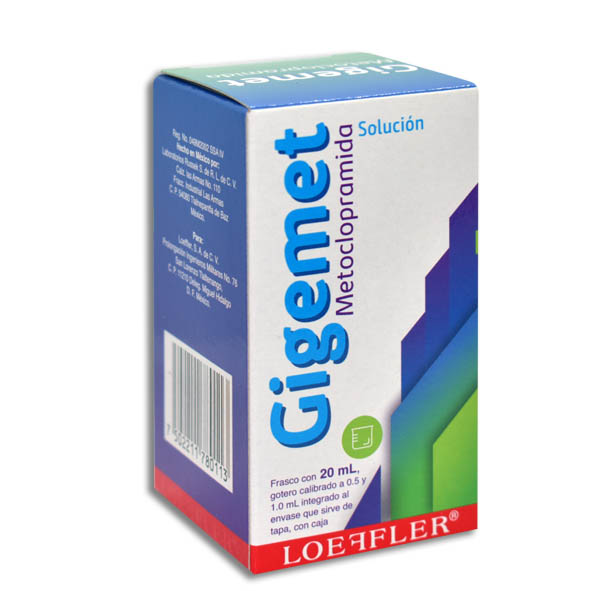 METOCLOPRAMIDA GIGEMET 400MG.GOT.20ML.