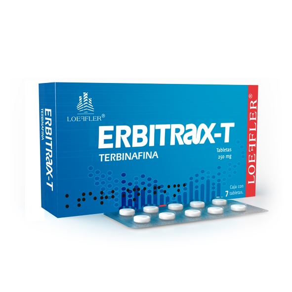 TERBINAFINA ERBITRAX 250MG.7TAB.