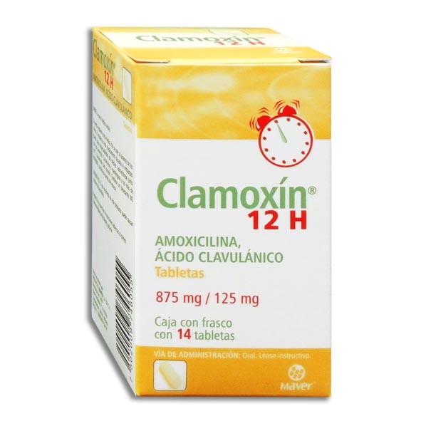 CLAMOXIN 875/125MG.12H C/14TAB.