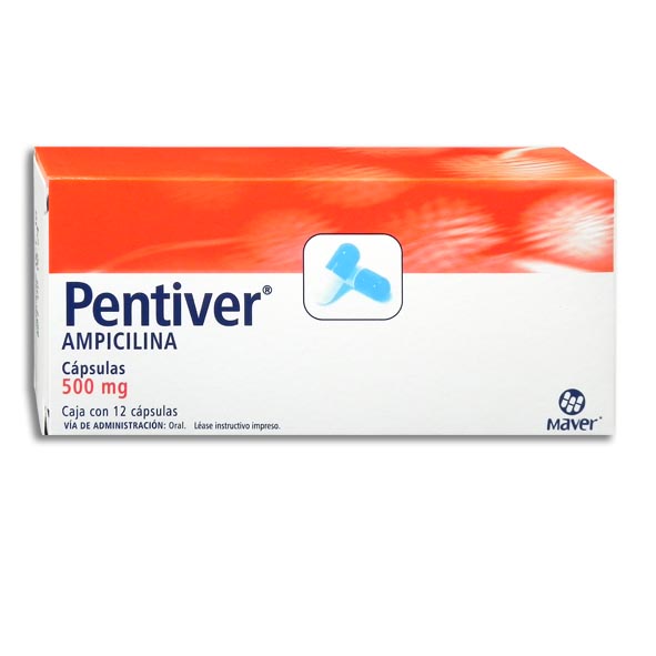 AMPICILINA PENTIVER 500MG.12CAP.