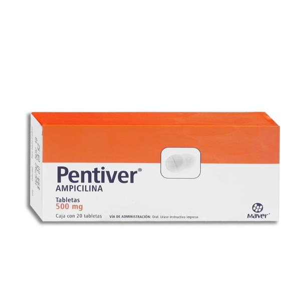 AMPICILINA PENTIVER 500MG.20CAP.