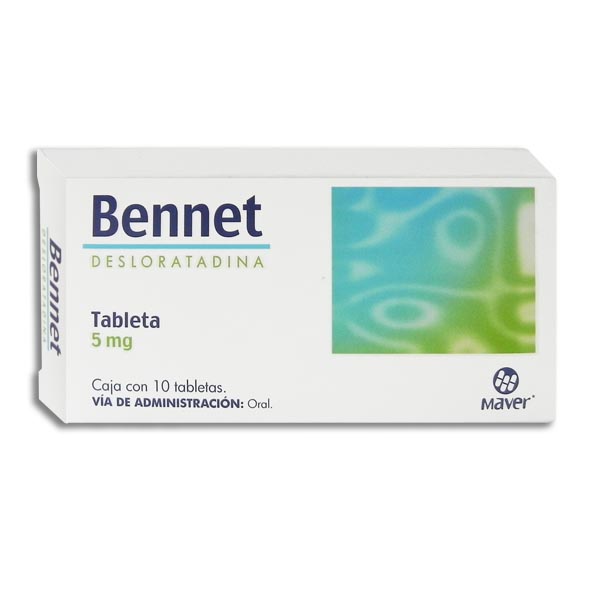 DESLORATADINA BENNET 5MG.10TAB.