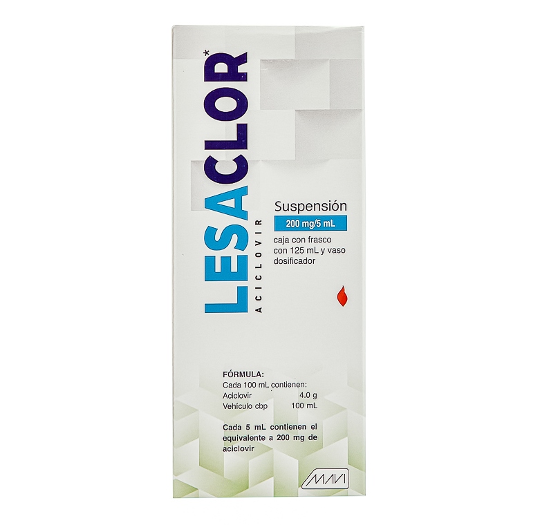 ACICLOVIR LESACLOR SUSP.125ML.