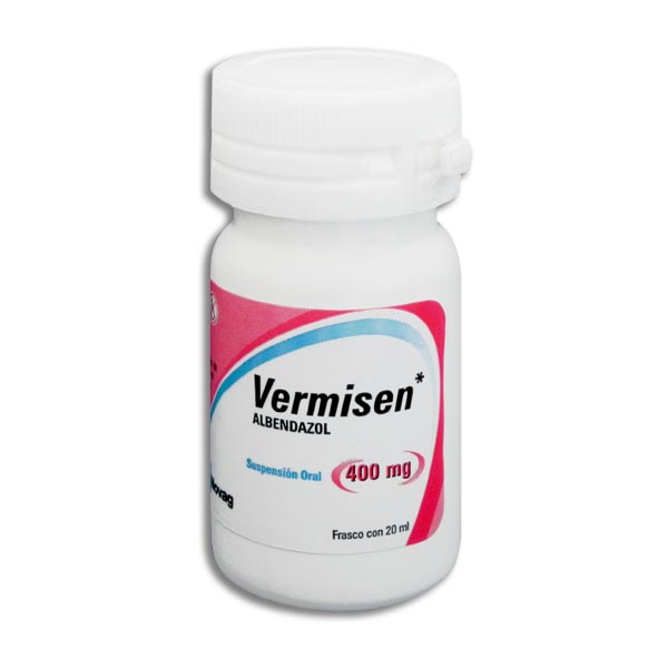 ALBENDAZOL VERMISEN 400MG.SUSP.C/20ML.
