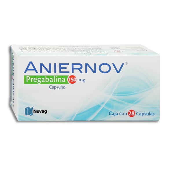 PREGABALINA ANIERNOV 150MG.28CAP.