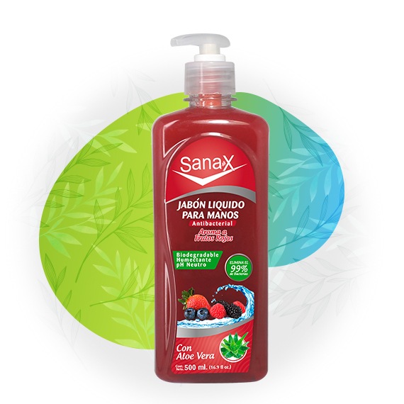 JABON LIQ.SANAX FRUT.R.500ML.
