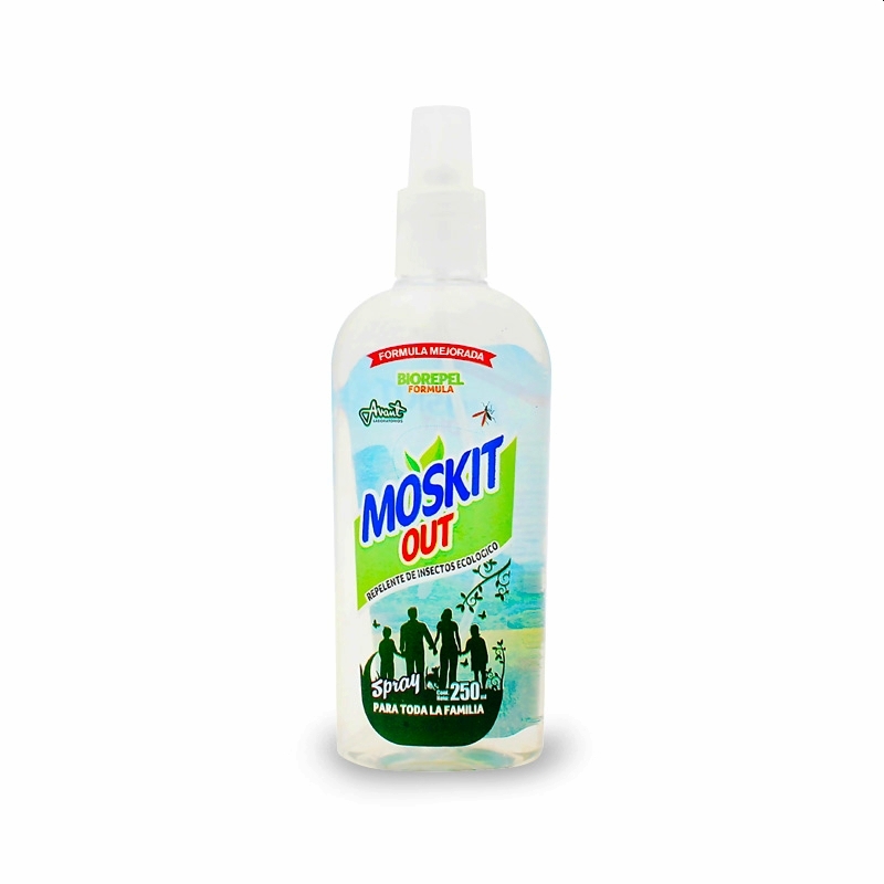 REPELENTE MOSKIT OUT ATOMIZ.250ML.