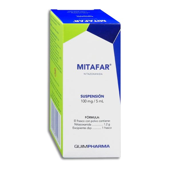 NITAZOXANIDA MITAFAR SUSP.C/60ML.