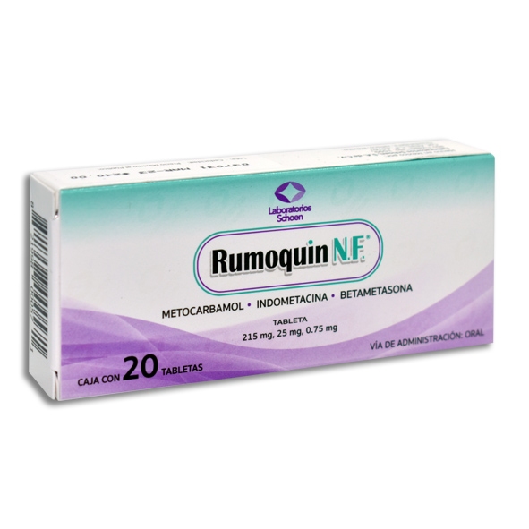 INDOMET.BETAMET.METOC.RUMOQUIN 20TAB.