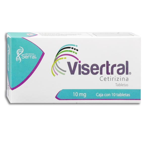 CETIRIZINA VISERTRAL 10MG.C/10T.