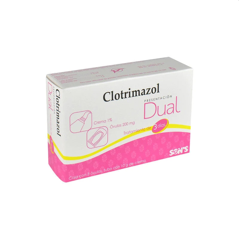 CLOTRIMAZOL SONS V-DUAL C/3OV.CMA.C/10GR.