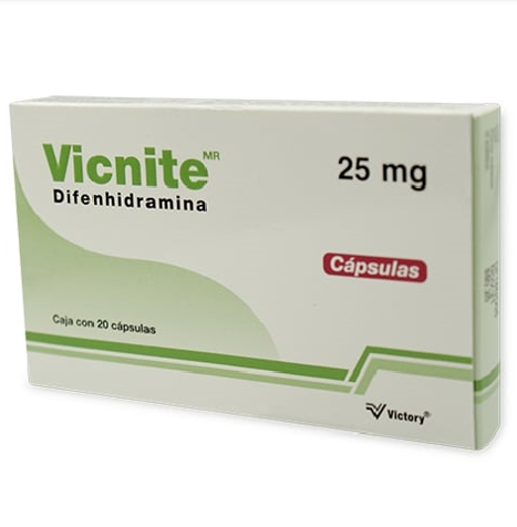 DIFENHIDRAMINA VICNITE 25MG.20TAB.