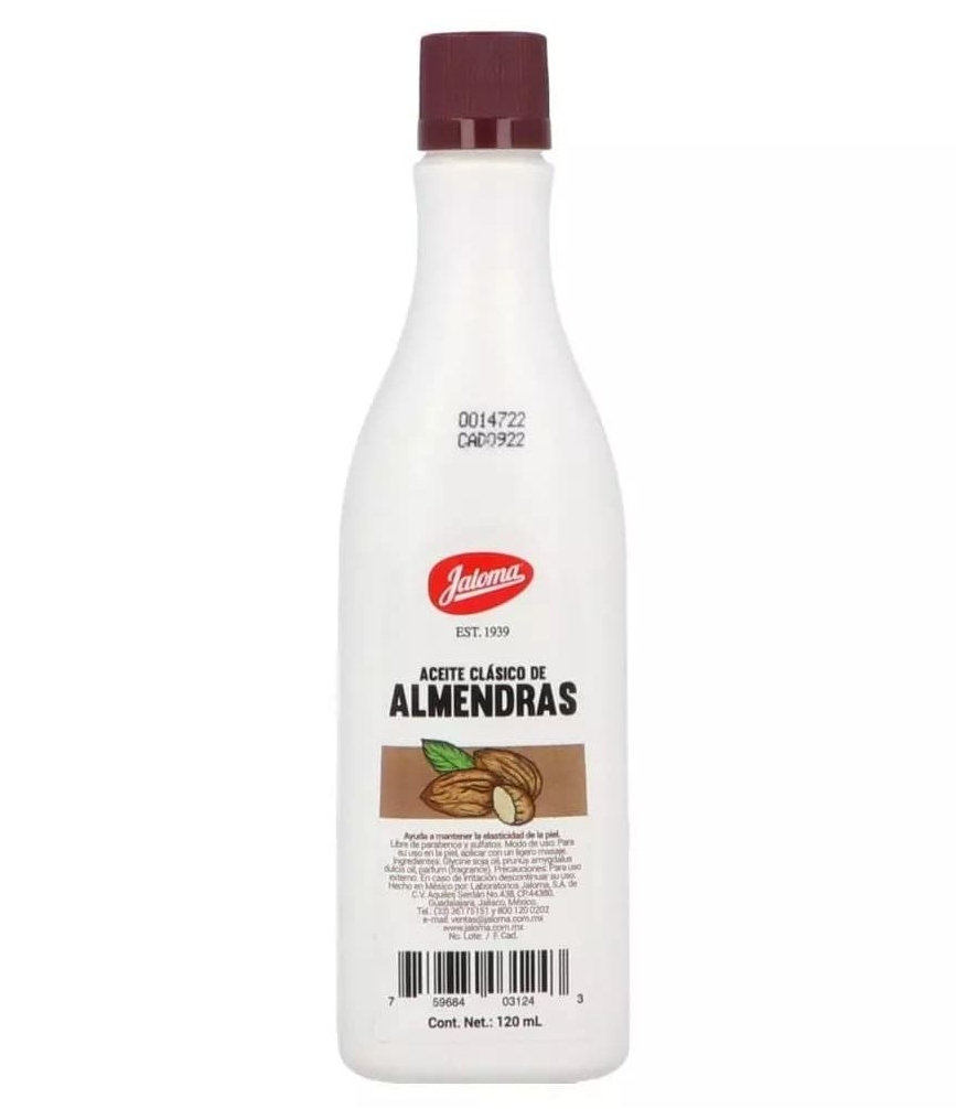 ACEITE JALOMA ALMENDRAS 120ML.