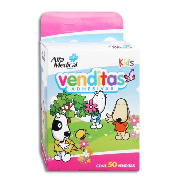 BANDITA ADHESIVA ALFA M.KIDS NINA 50PZ.