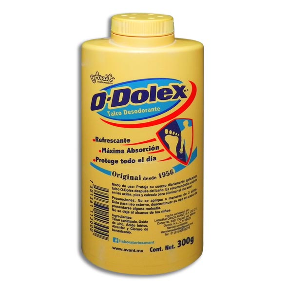 TALCO ODOLEX AMAR.300GR.