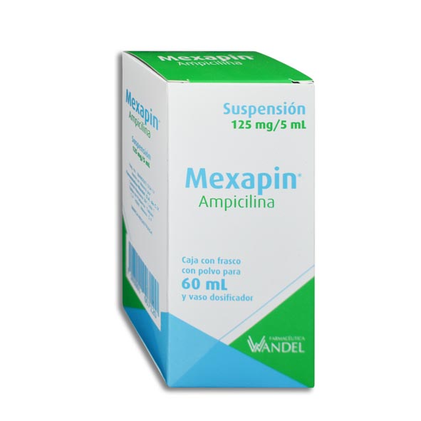 AMPICILINA MEXAPIN 125MG.SUSP.C/60ML.