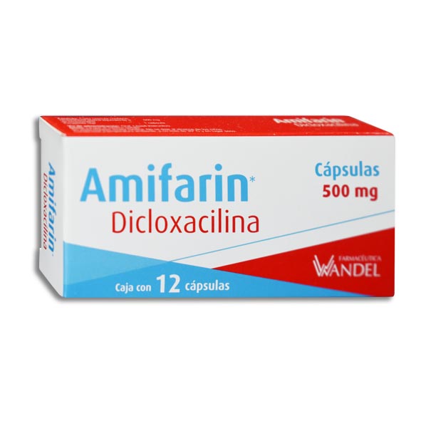 DICLOXACILINA AMIFARIN 500MG.C/12CAP.