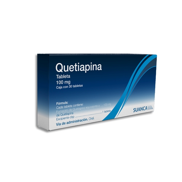 QUETIAPINA SUANCA 100MG.30TAB.