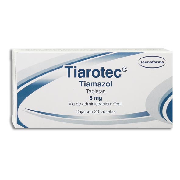 TIAMAZOL TIAROTEC 5MG.20TAB.