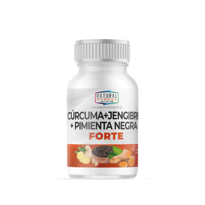CURCUMA + JENGIBRE FORTE NATURAL.E.120CAP.