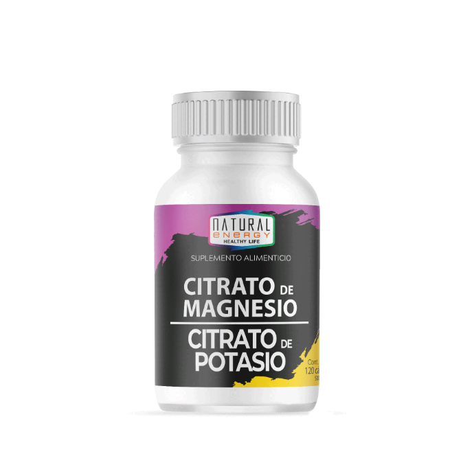CITRATO MAGNESIO, POTASIO NATURAL E.500MG.120CAP.