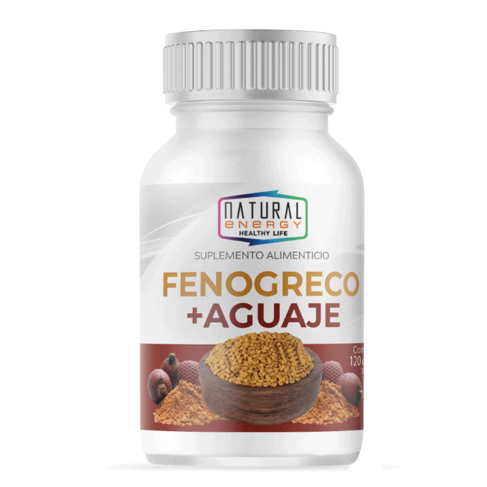 FENOGRECO + AGUAJE NATURAL E.120CAP.