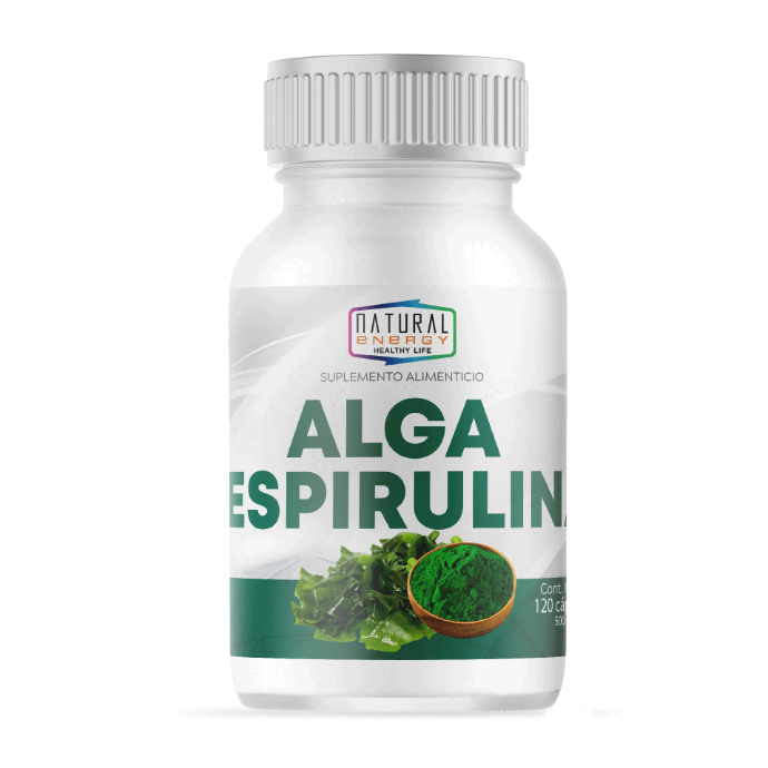 ALGA ESPIRULINA NATURAL E.500MG.120CAP.