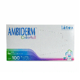 [AIGUACFM100] GUANTE AMBIDERM COLORFULL MED.100PZA.