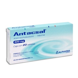 [ALACI50020T] ACIDO ACETIL.ALPHARMA 500MG.20TAB.