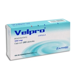[ALBENVEL20P] VELPRO 100MG. C/20P.