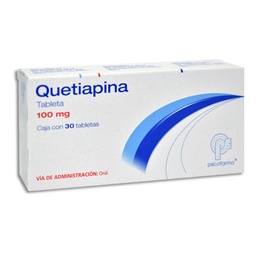 [ALQUE10030T] QUETIAPINA PSICOFARMA 100MG.30TAB.