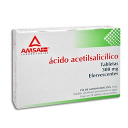 [AMACIGI300] ACIDO ACETIL.AMSA 300MG.C/20T.EF.