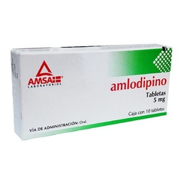 [AMAMLAML10T] AMLODIPINO AMSA 5MG.C/10TAB.