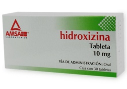 [AMHID10M30T] HIDROXIZINA AMSA 10MG.C/30TAB.